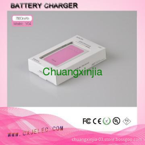 7800mAh long lasting and high capacity Power Bank